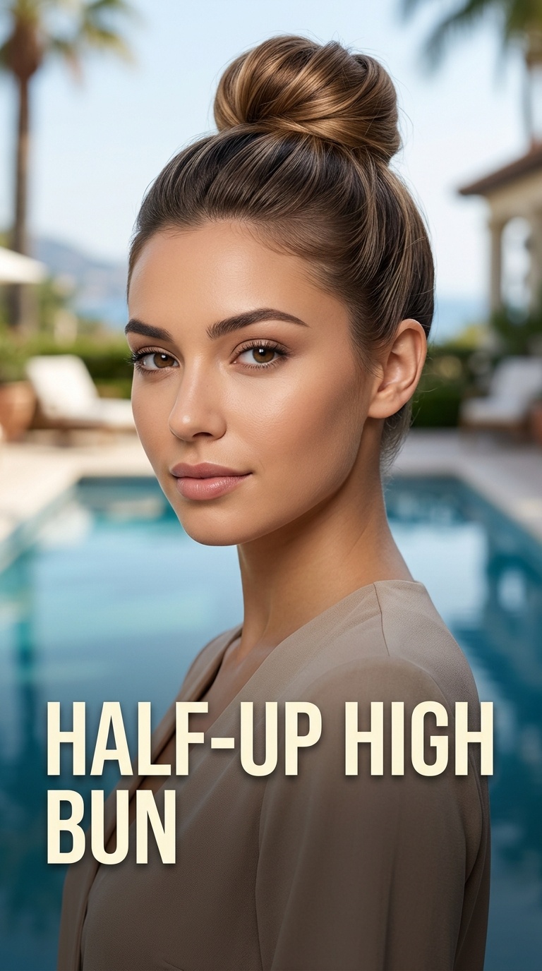 Half-Up High Bun