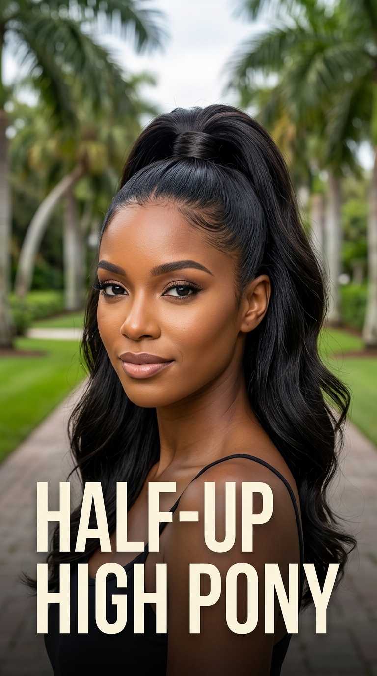 Half-Up High Pony