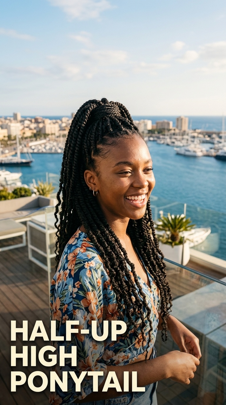 Half-Up High Ponytail