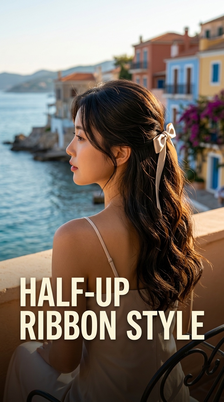 Half-Up Ribbon Style