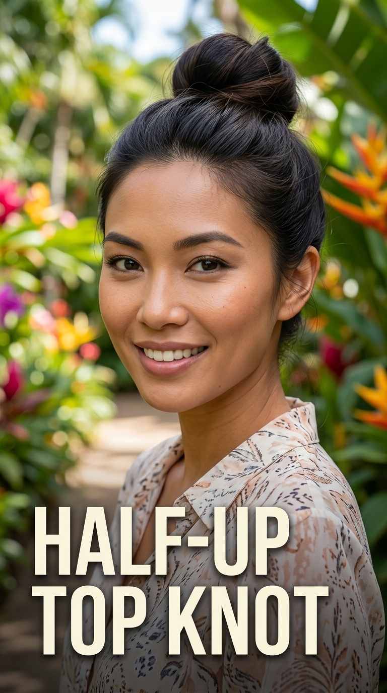 Half-Up Top Knot
