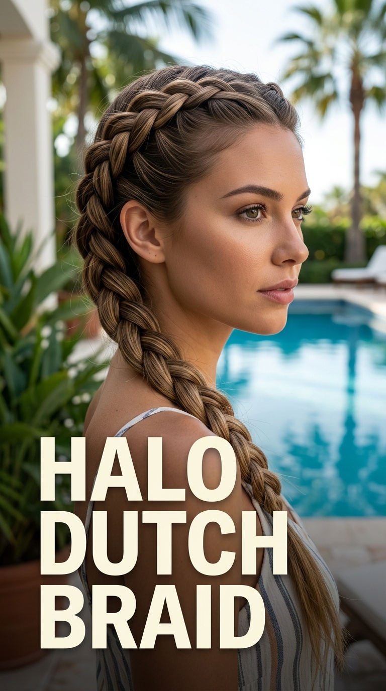 Halo Dutch Braid