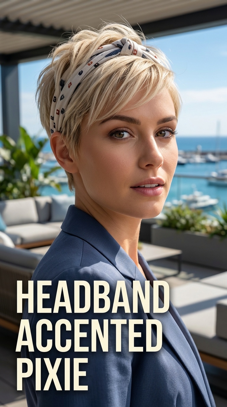 Headband Accented Pixie