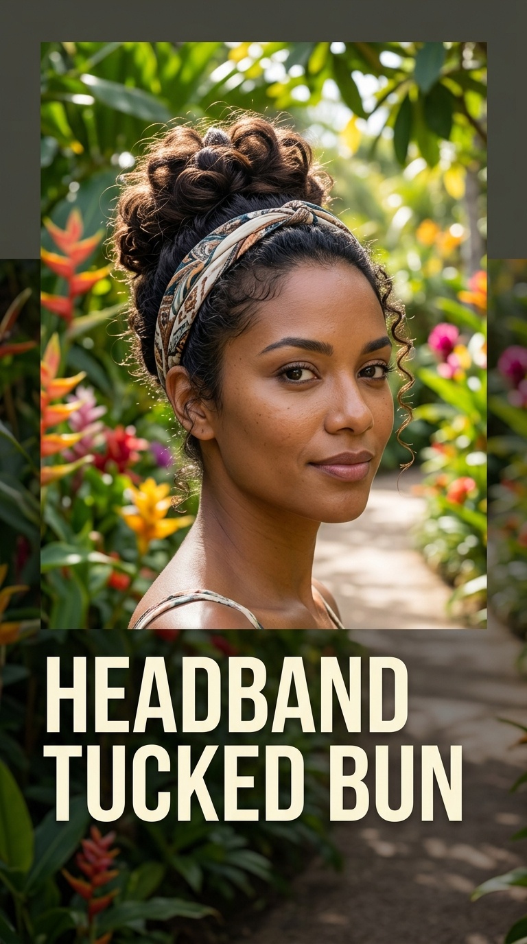 Headband Tucked Bun