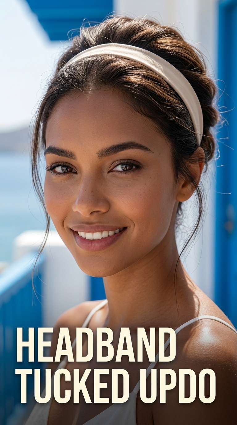 Headband Tucked Updo