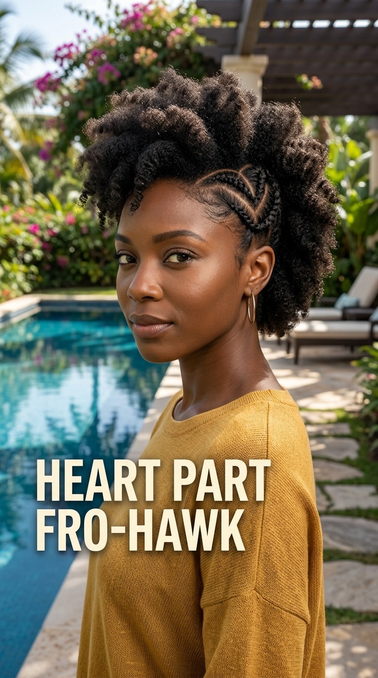 Heart Part Fro-Hawk