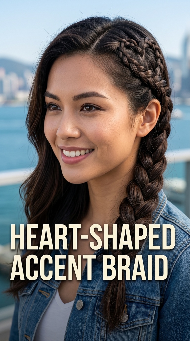 Heart-Shaped Accent Braid