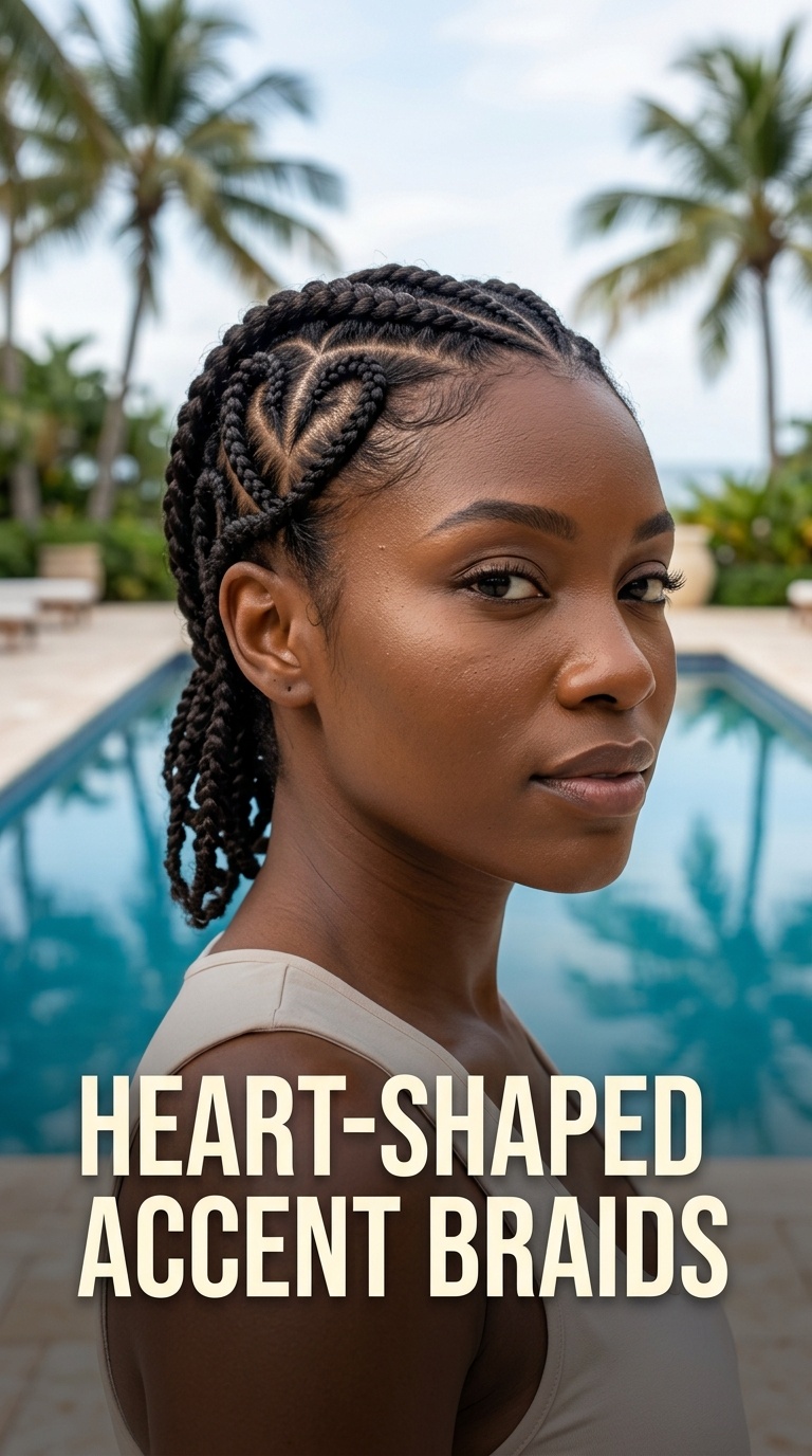 Heart-Shaped Accent Braids