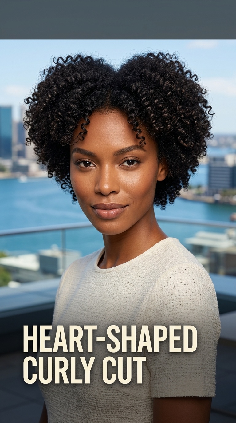 Heart-Shaped Curly Cut