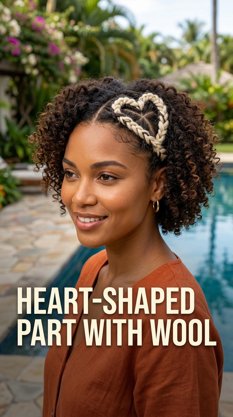 Heart-Shaped Part with Wool