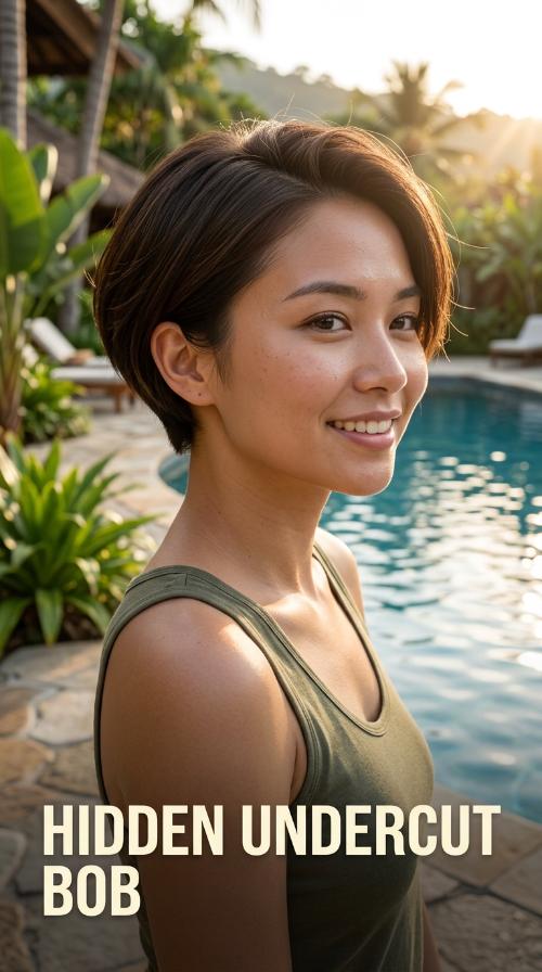 Hidden Undercut Bob