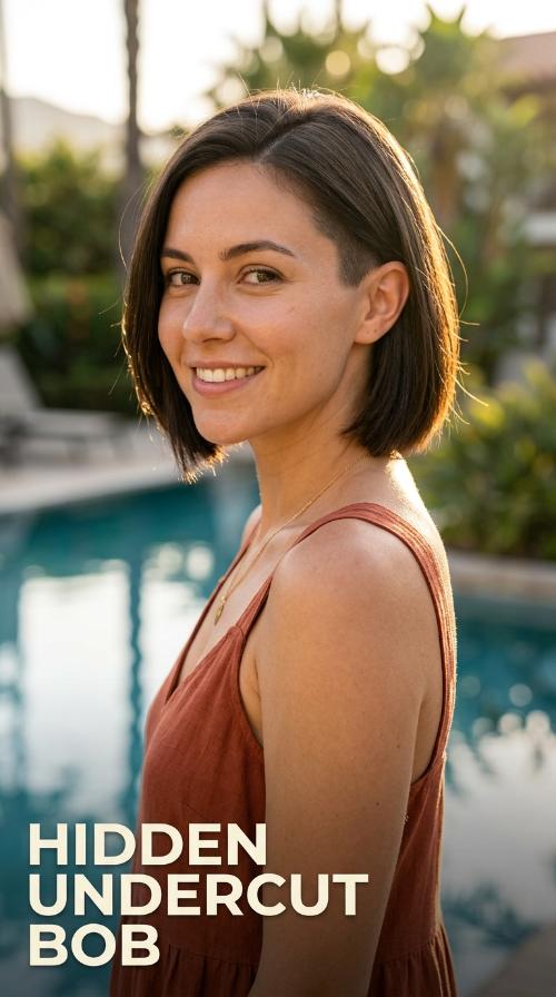 Hidden Undercut Bob