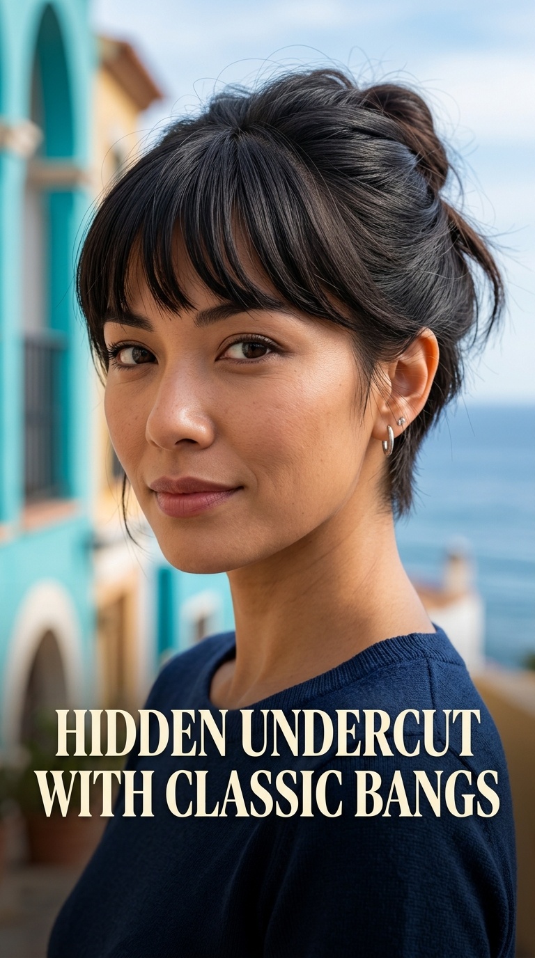 Hidden Undercut with Classic Bangs