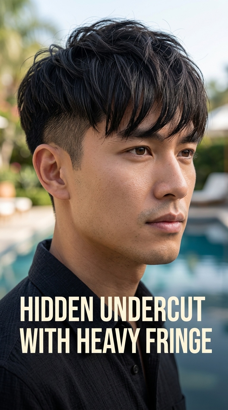 Hidden Undercut with Heavy Fringe