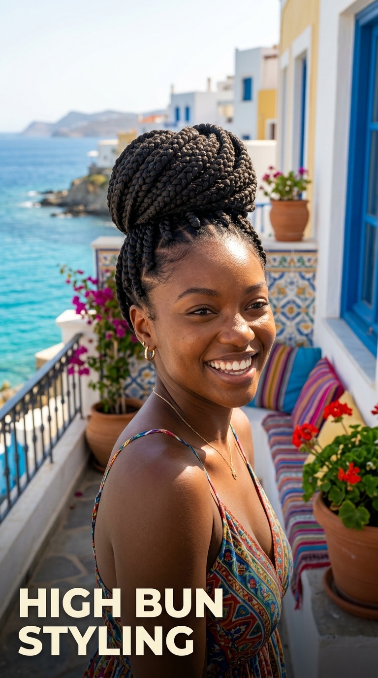 High Bun Styling