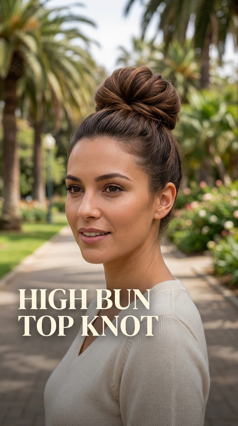 High Bun Top Knot