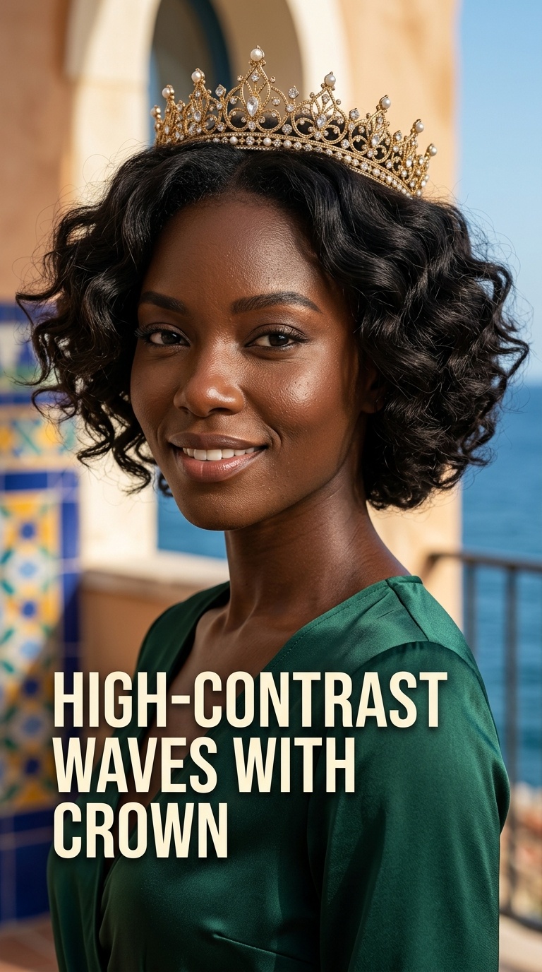 High-Contrast Waves with Crown