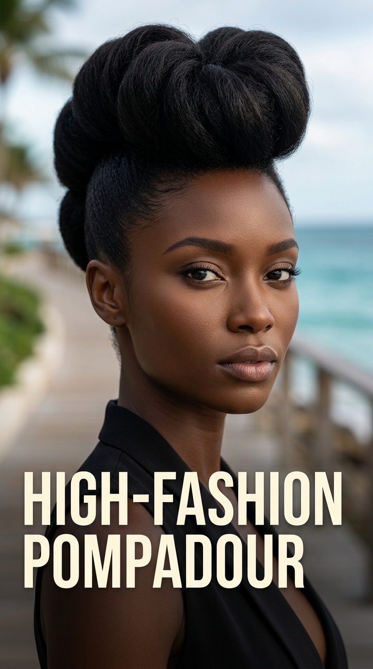 High-Fashion Pompadour