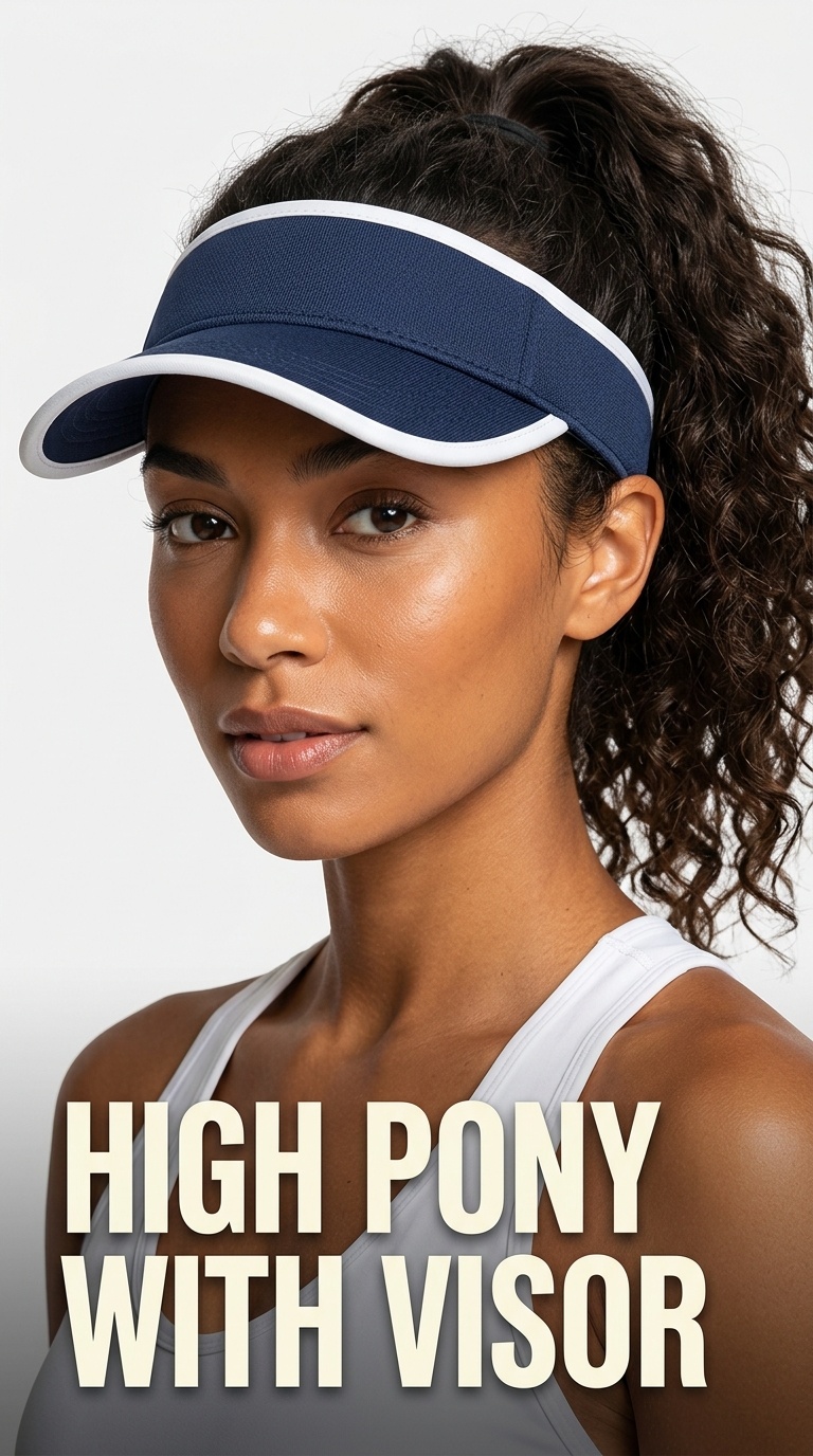 High Pony with Visor