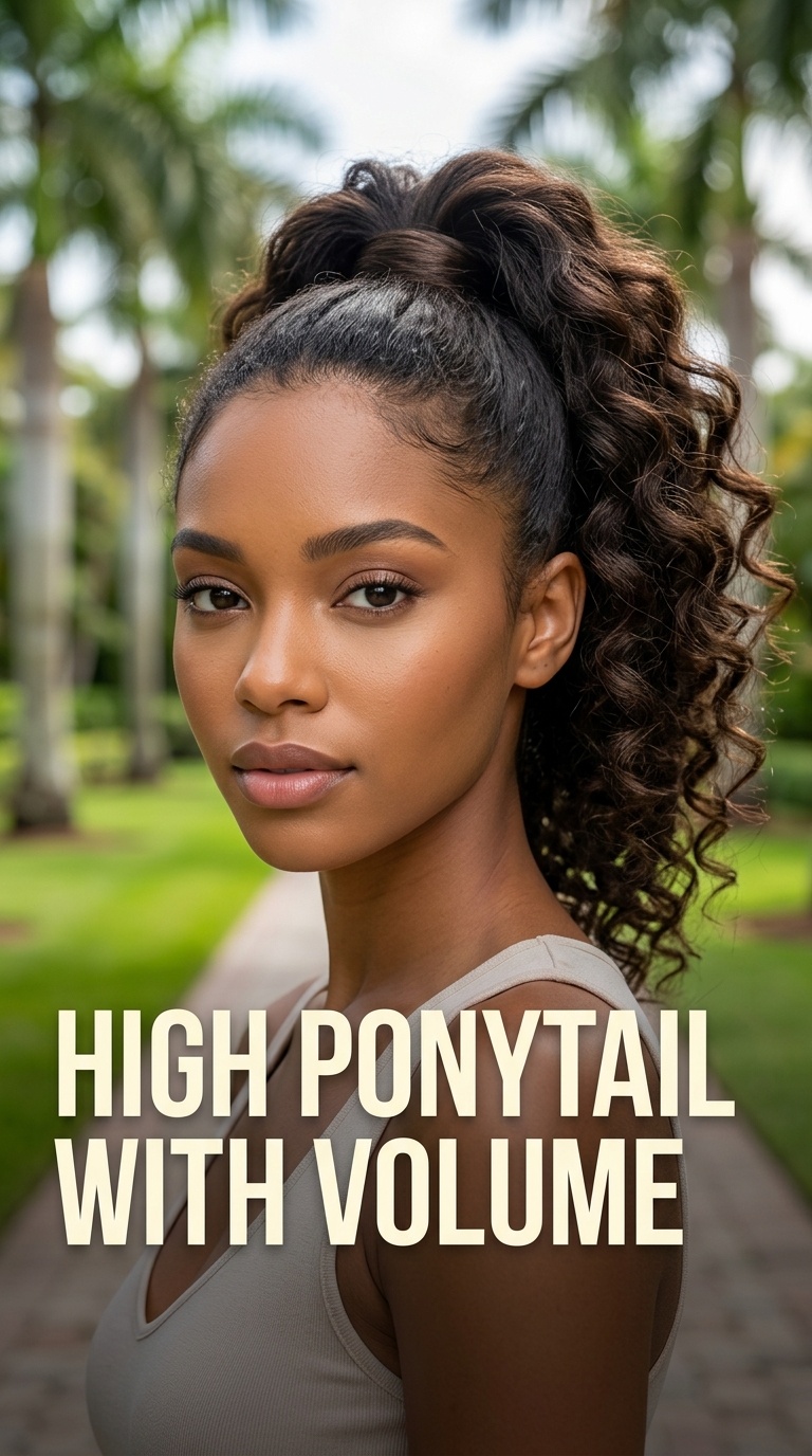 High Ponytail with Volume