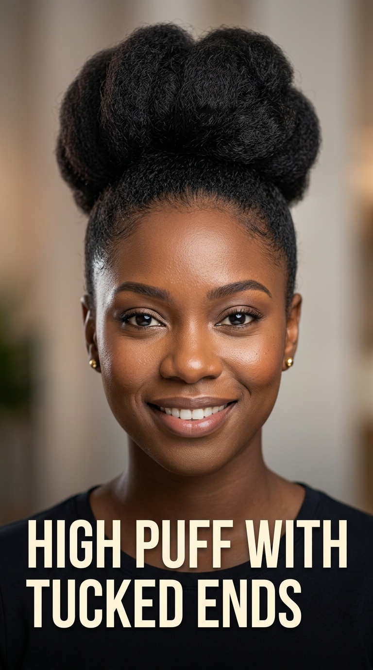High Puff with Tucked Ends