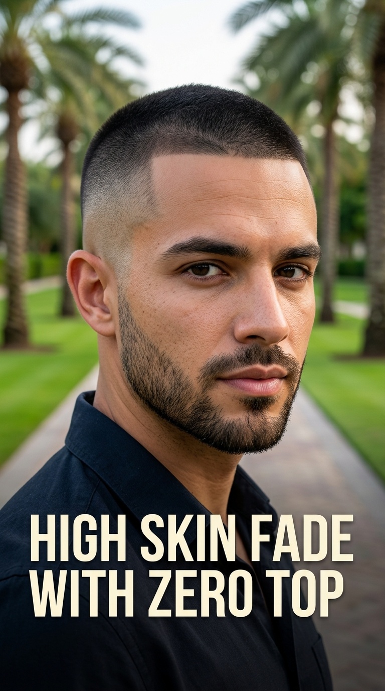 High Skin Fade with Zero Top