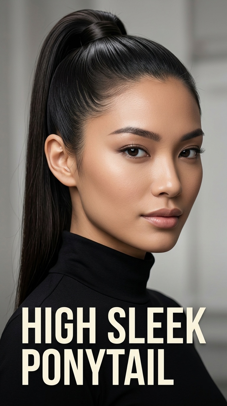 High Sleek Ponytail