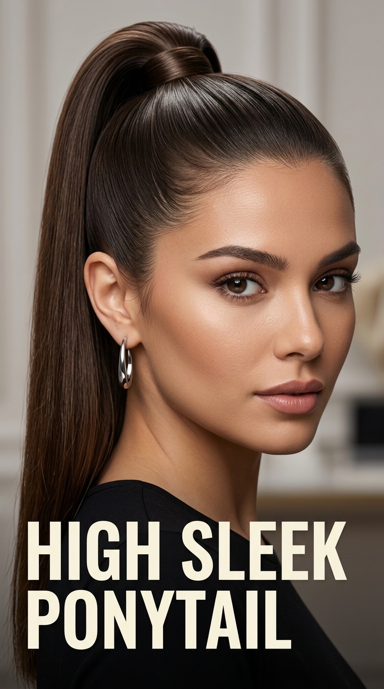 High Sleek Ponytail