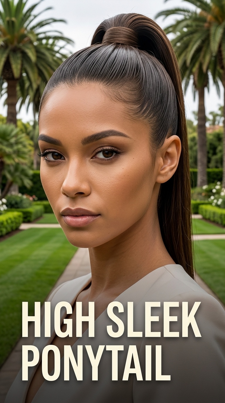 High Sleek Ponytail