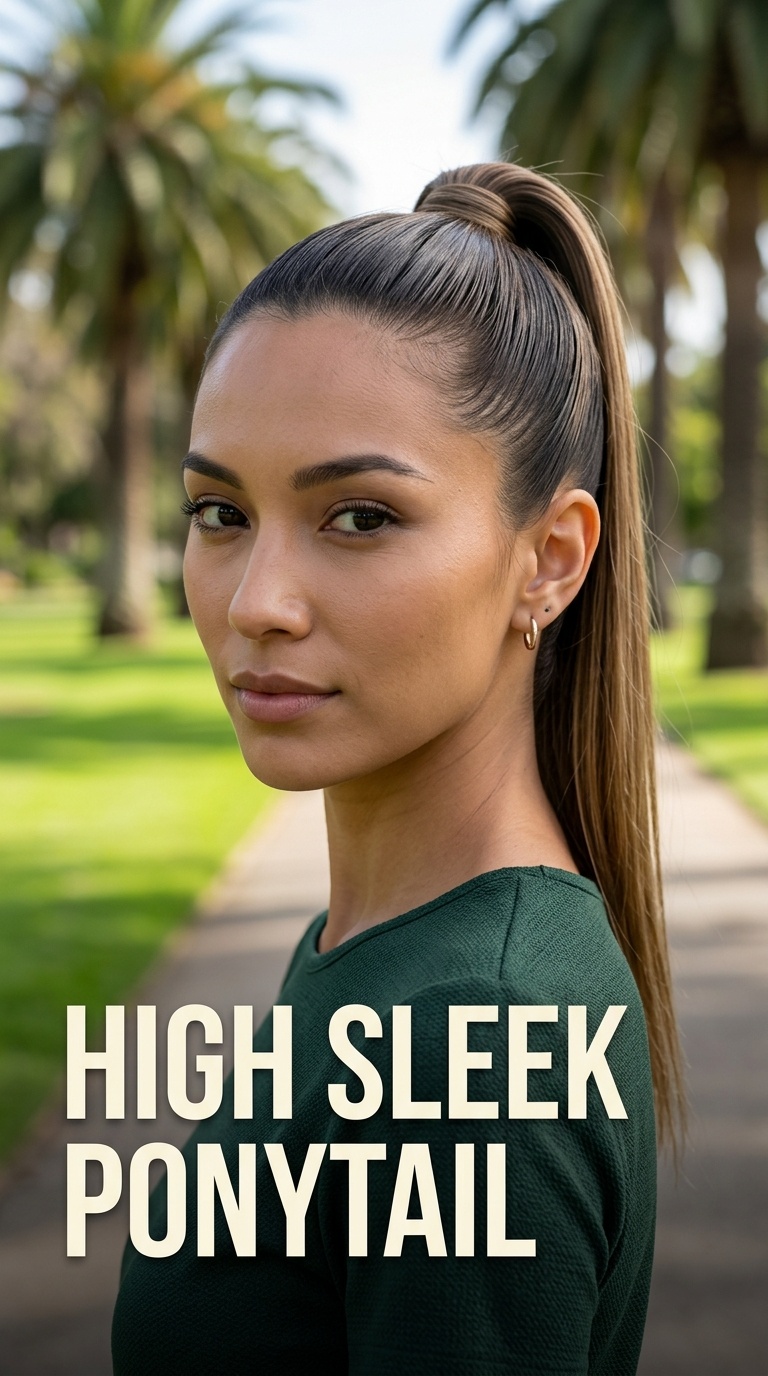 High Sleek Ponytail