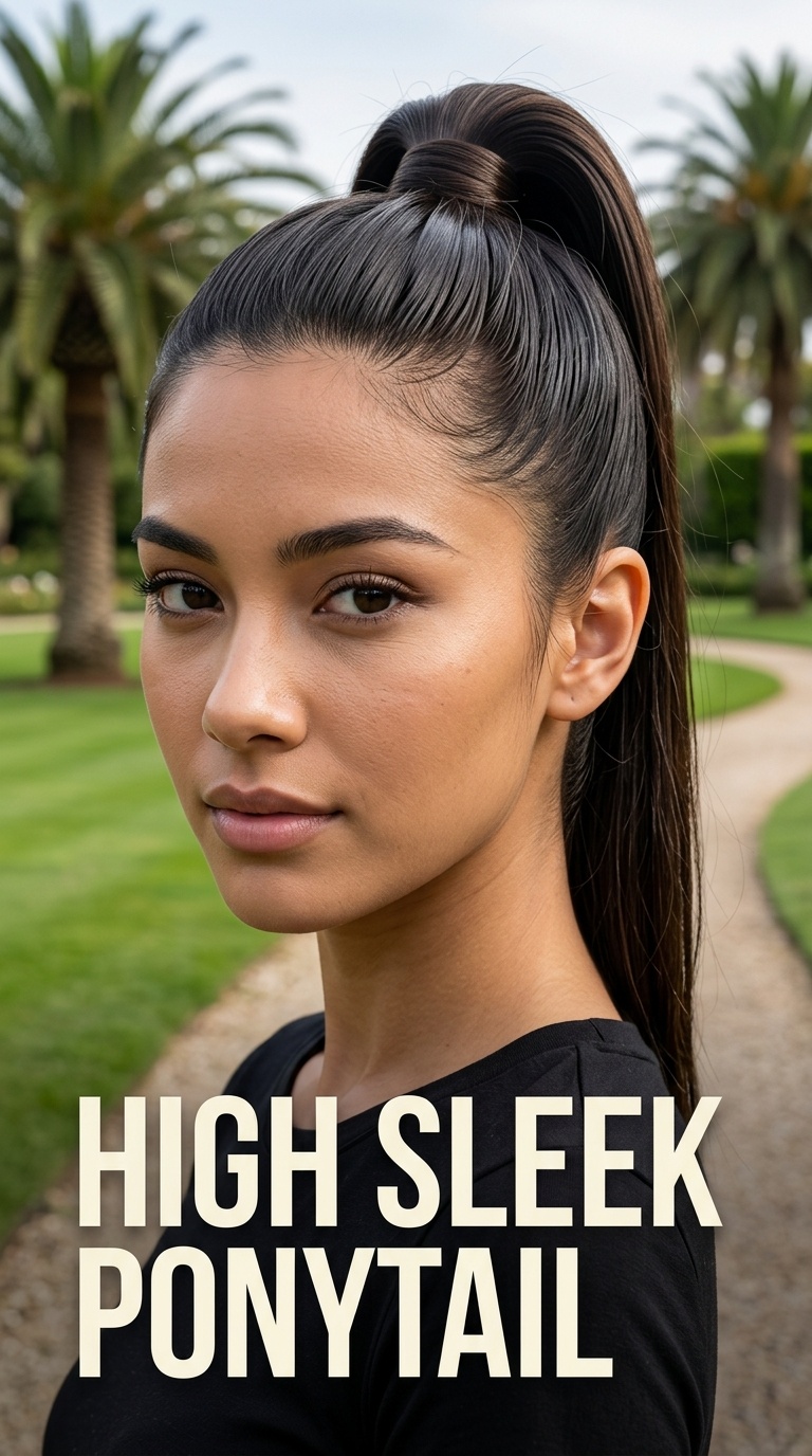 High Sleek Ponytail