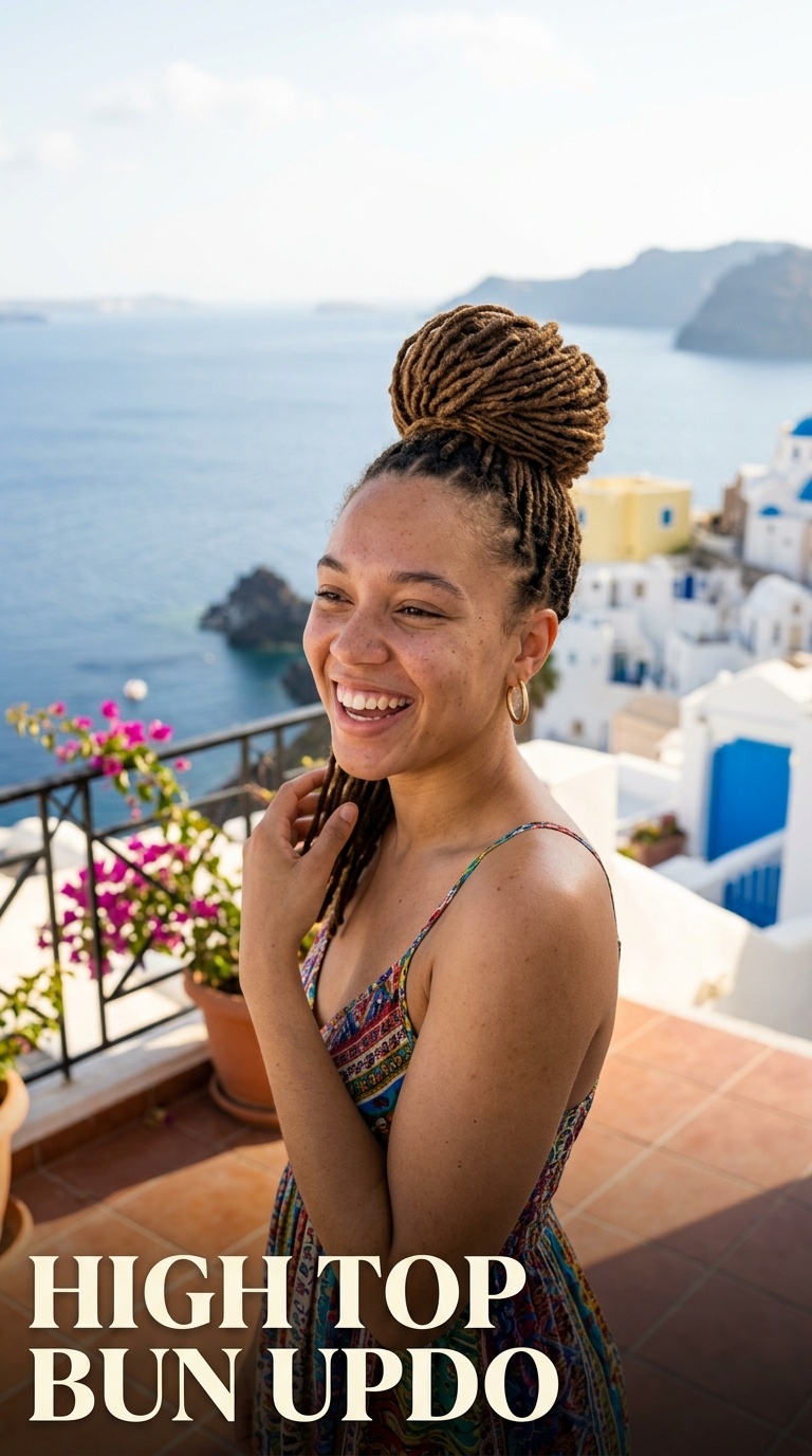 High Top Bun Updo