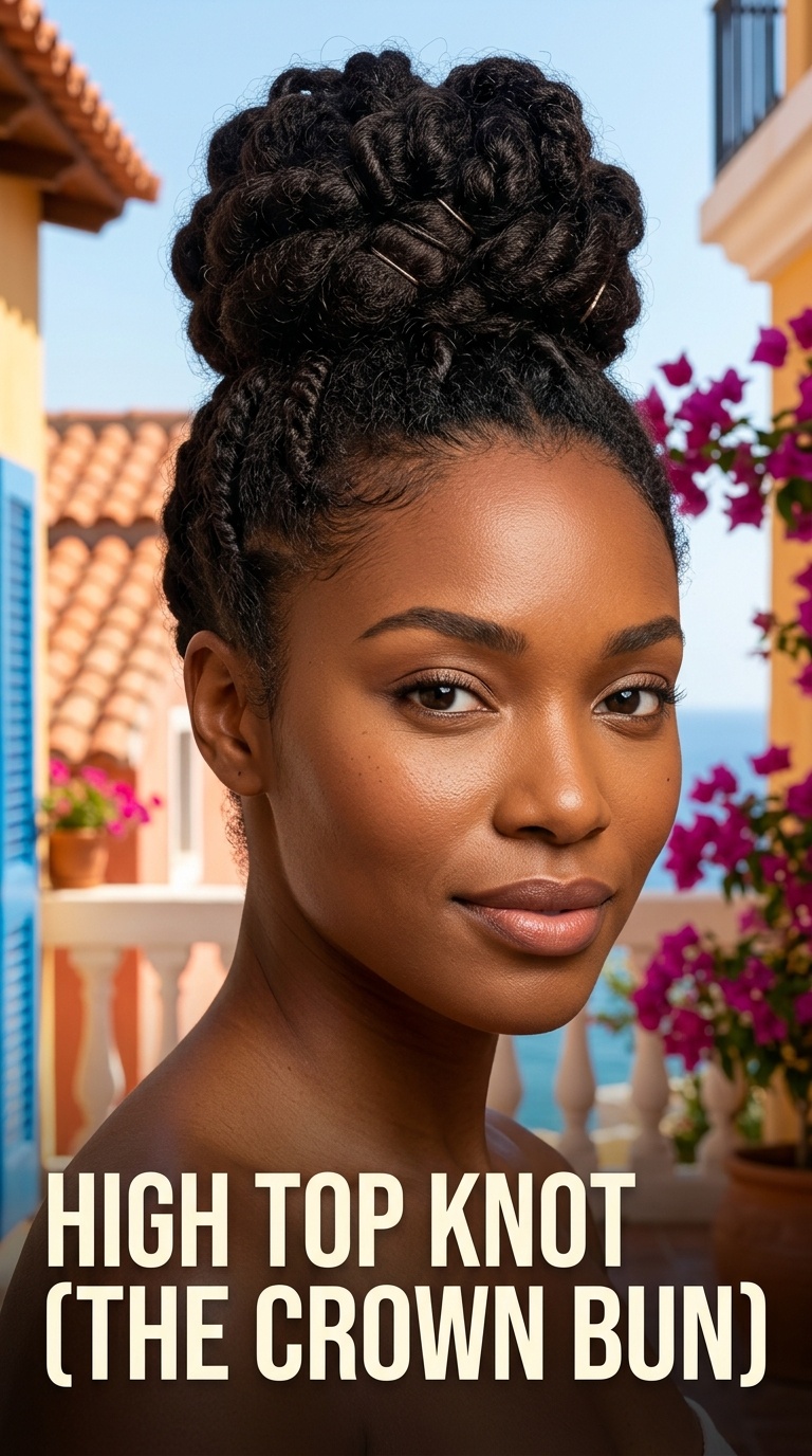 High Top Knot (The Crown Bun)
