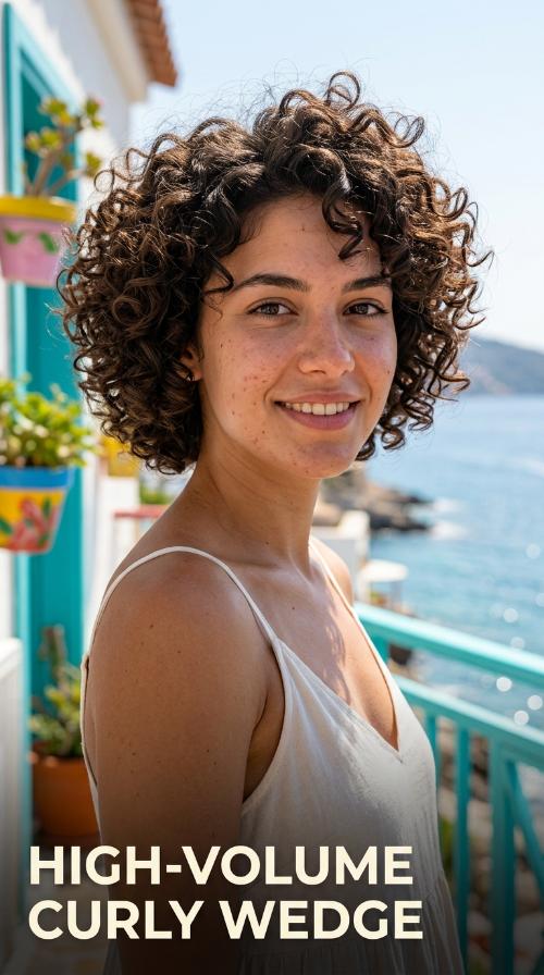 High-Volume Curly Wedge