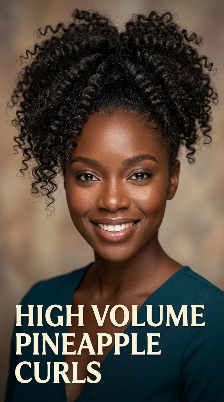 High Volume Pineapple Curls
