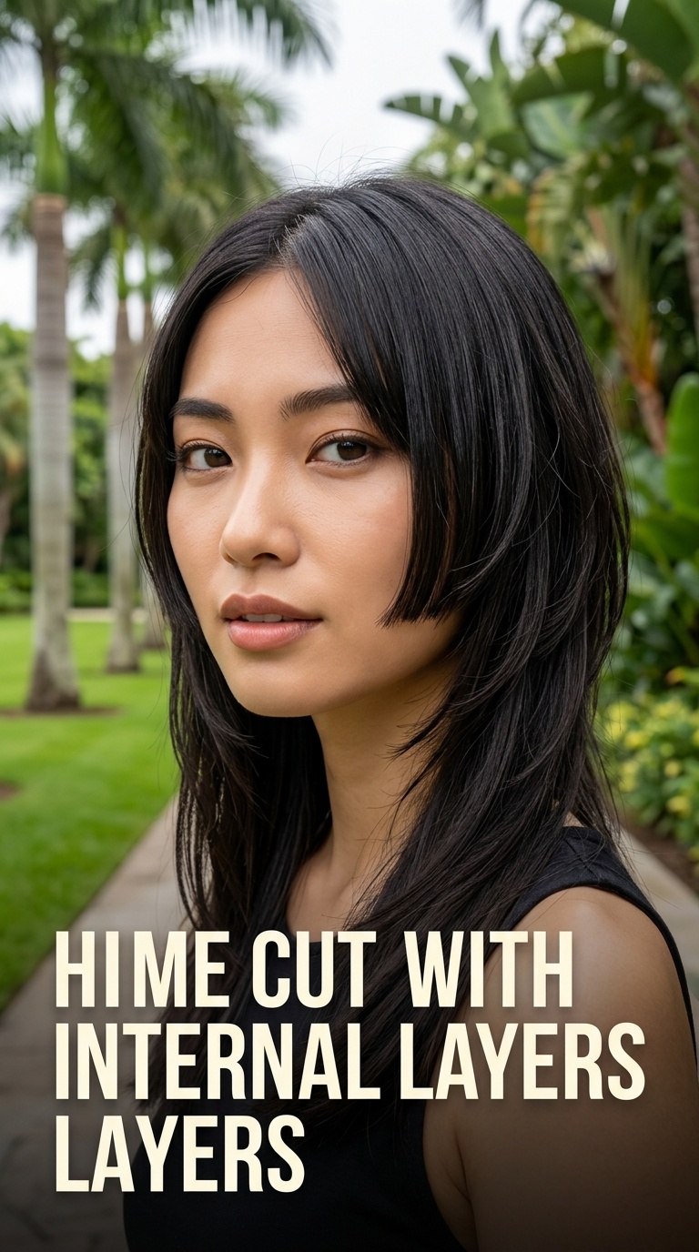 Hime Cut with Internal Layers