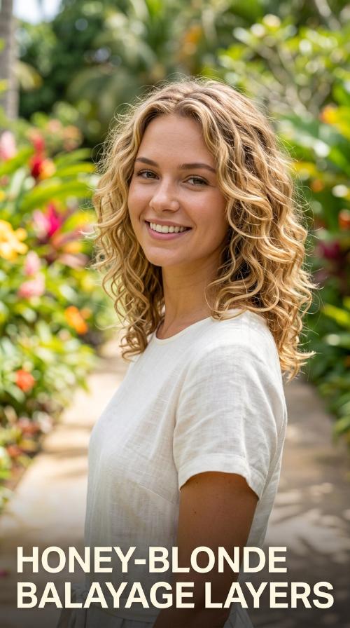 Honey-Blonde Balayage Layers