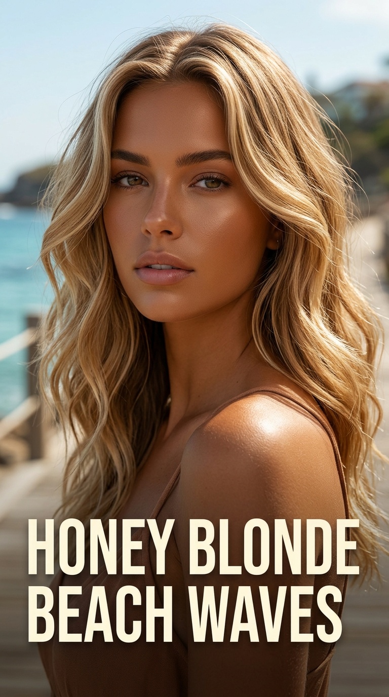 Honey Blonde Beach Waves