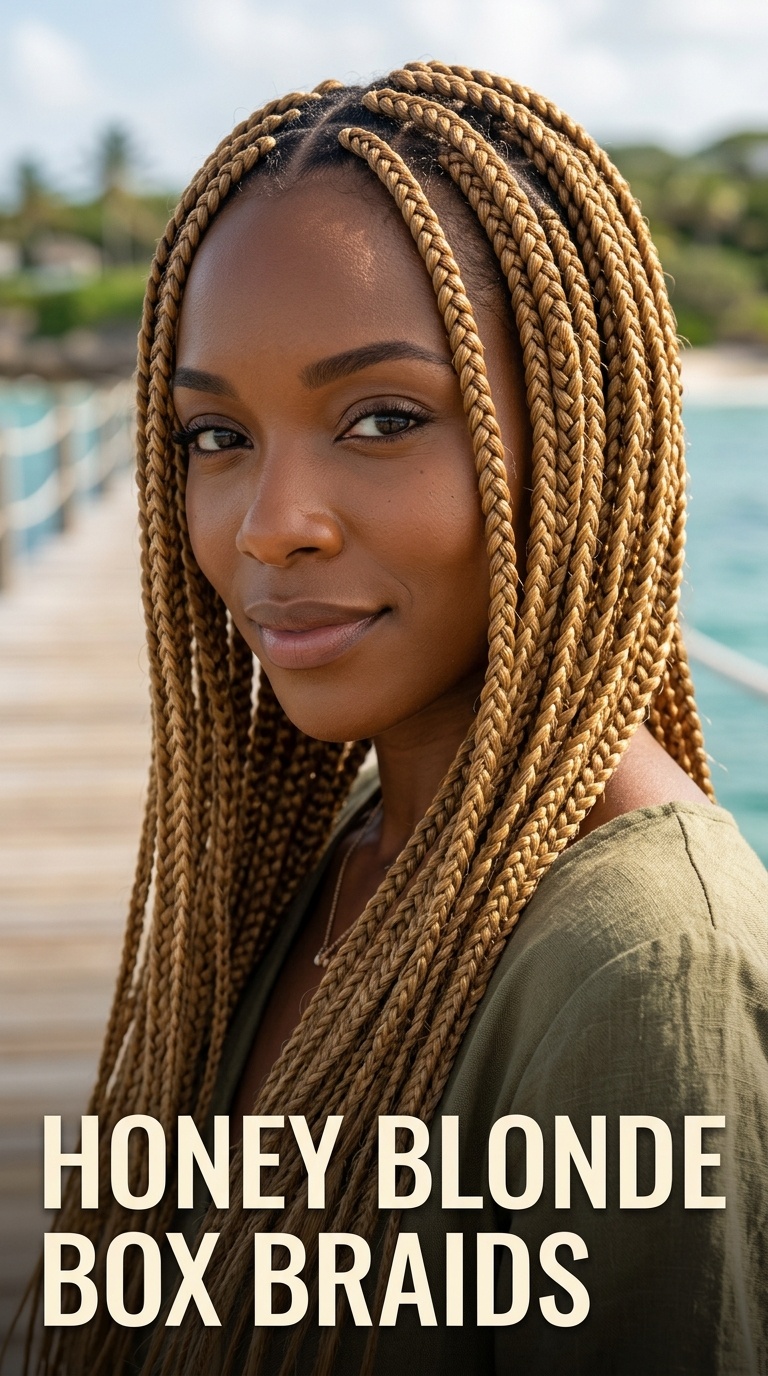 Honey Blonde Box Braids