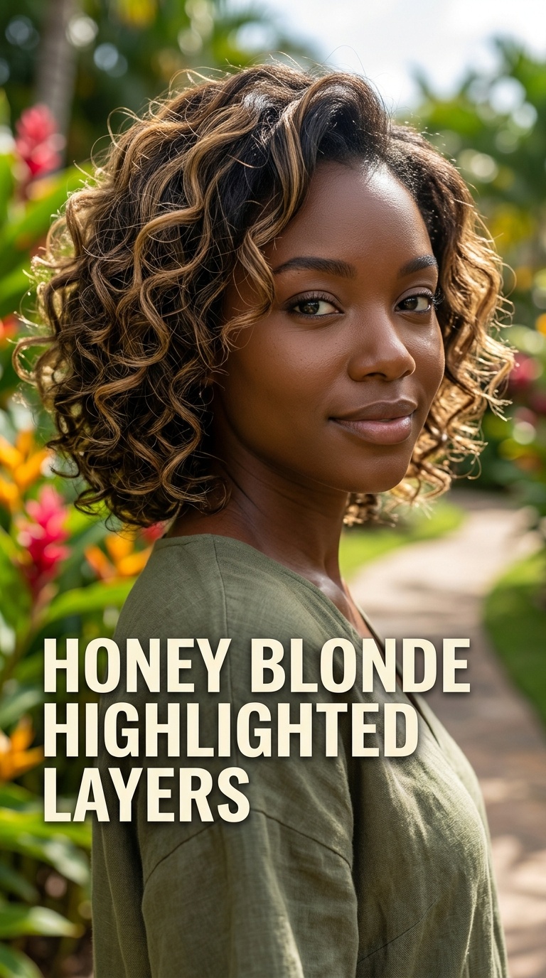 Honey Blonde Highlighted Layers