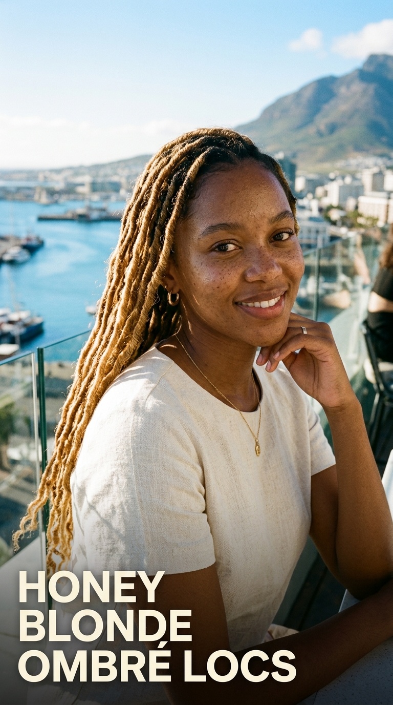 Honey Blonde Ombré Locs