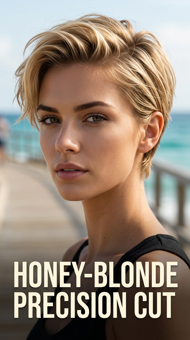 Honey-Blonde Precision Cut
