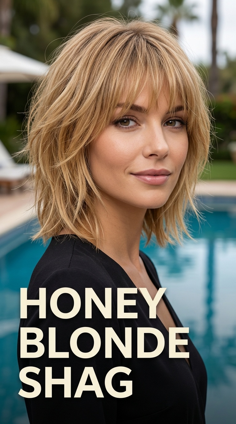 Honey Blonde Shag