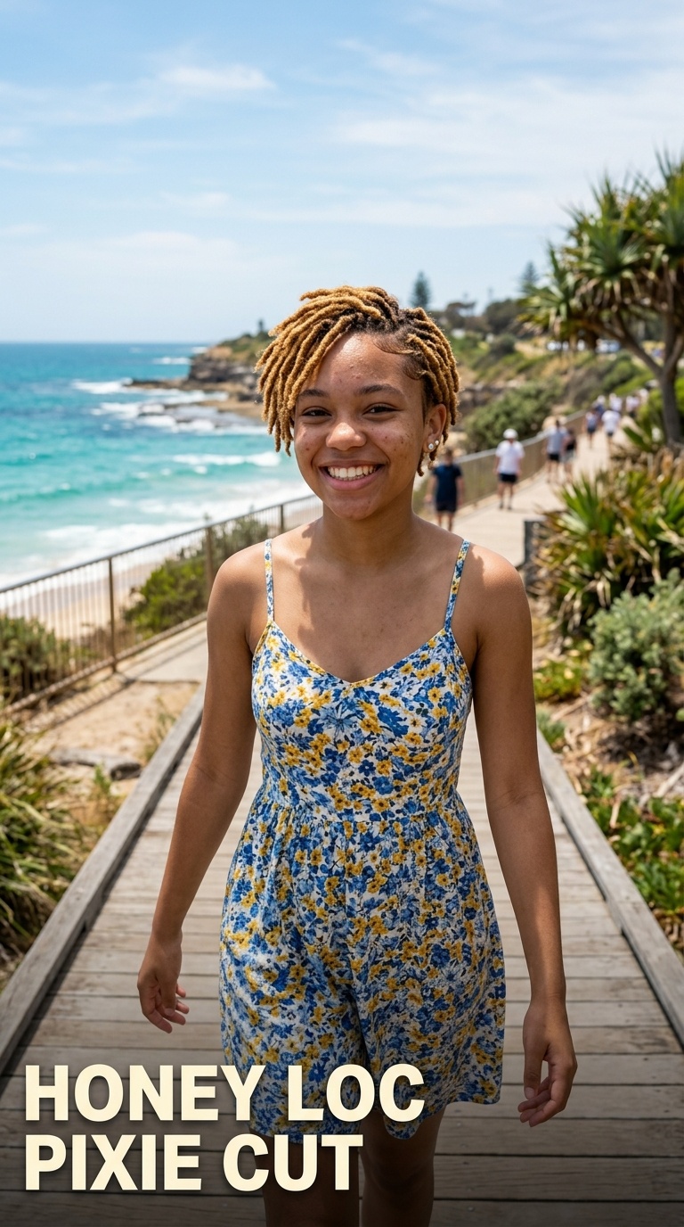 Honey Loc Pixie Cut