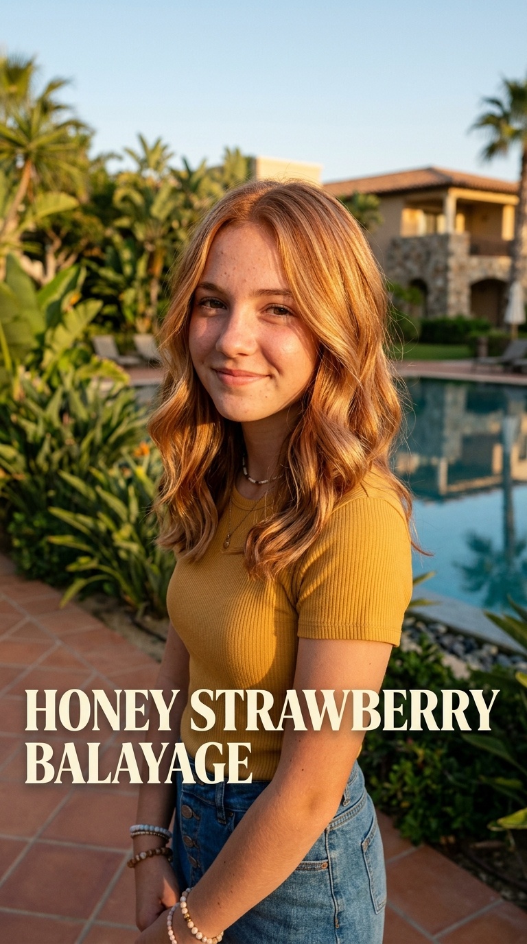 Honey Strawberry Balayage