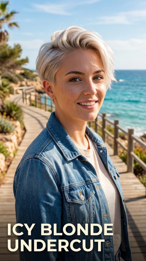 Icy Blonde Undercut