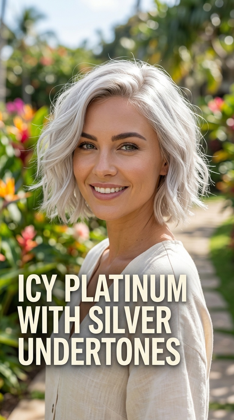 Icy Platinum with Silver Undertones