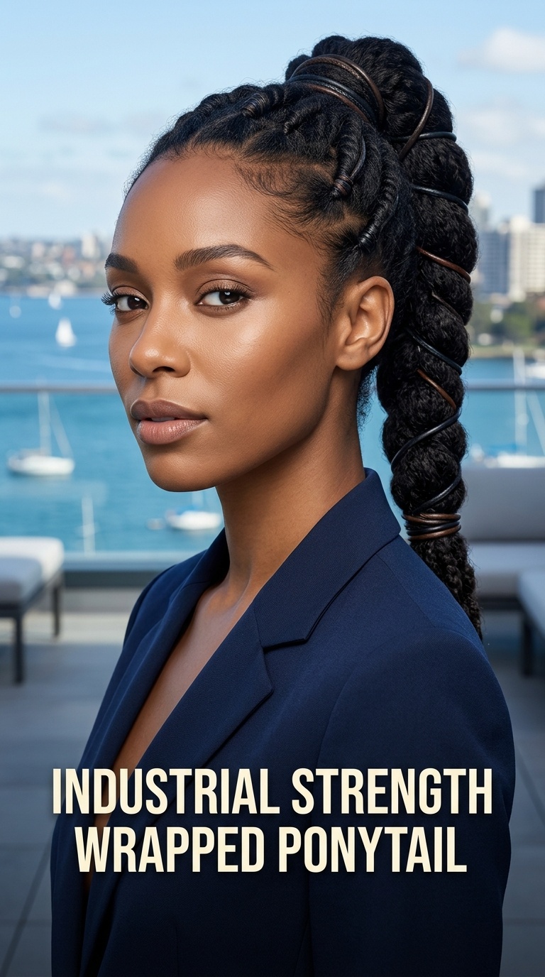 Industrial Strength Wrapped Ponytail