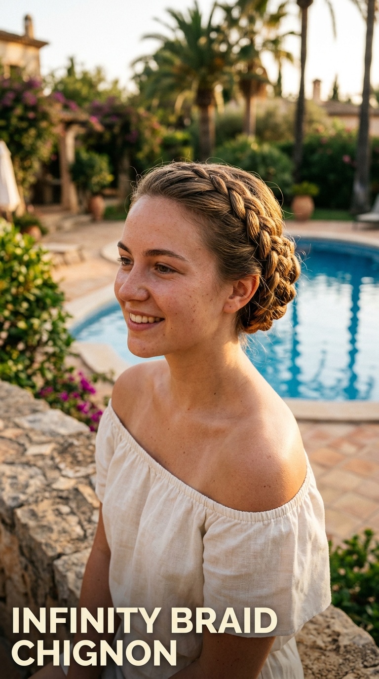 Infinity Braid Chignon