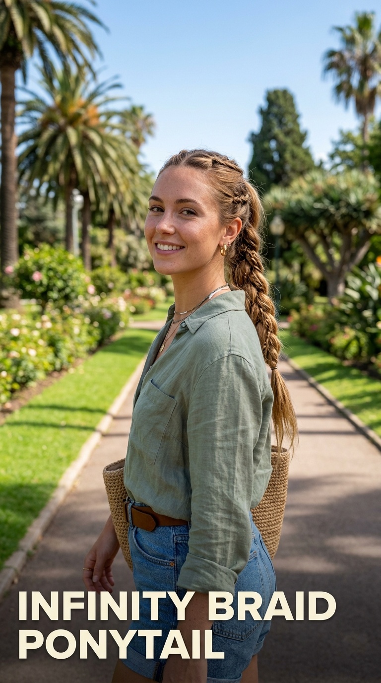 Infinity Braid Ponytail